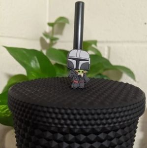 Mandalorian Groku Baby Yoda Starbucks Straw Topper